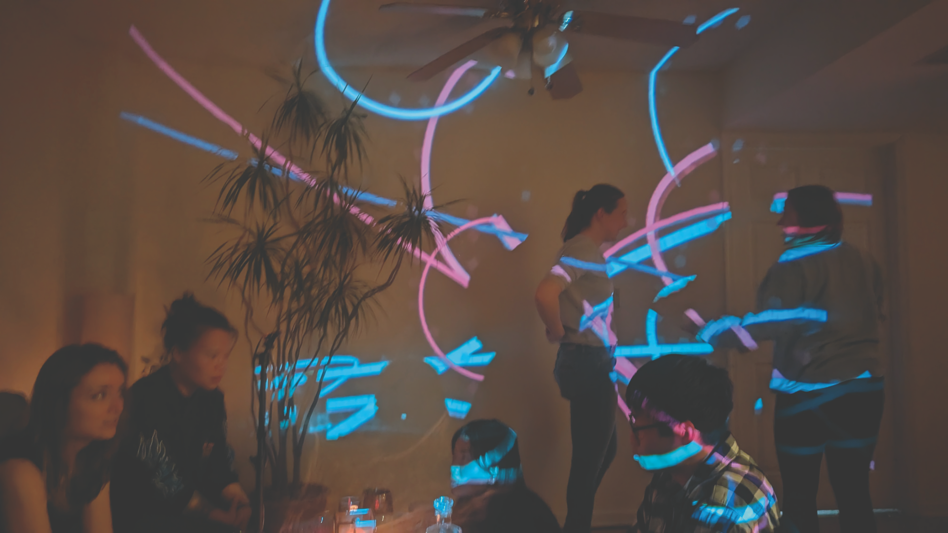 Trace Amounts — projection on wall